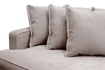 Rossita Lyx 4-sits Extra djup Soffa i Chenille - Trenza 08, Grå/Brun Chenille - Products - Möbler - Soffa - 4 sits soffa