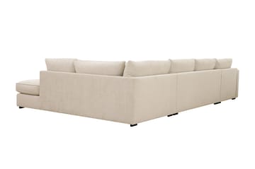 Rossita Lyx 5-sits Högervänd U-formad Extra djup Soffa med Divan och Schäslong i Chenille - Beige - Products - Möbler - Soffa - U-soffa