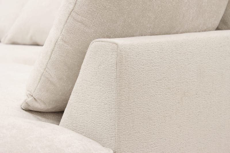 Rossita Lyx 5-sits Högervänd U-formad Extra djup Soffa med Divan och Schäslong i Chenille - Beige - Products - Möbler - Soffa - U-soffa