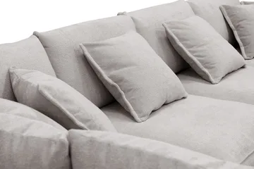 Rossita Lyx 5-sits Högervänd U-formad Extra djup Soffa med Divan och Schäslong i Chenille - Grå/Brun - Products - Möbler - Soffa - U-soffa