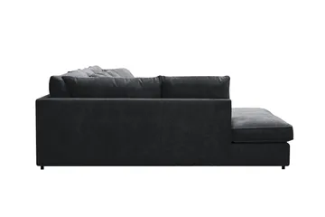 Rossita Lyx 5-sits Högervänd U-formad Extra djup Soffa med Divan och Schäslong i Chenille - Svart - Products - Möbler - Soffa - U-soffa