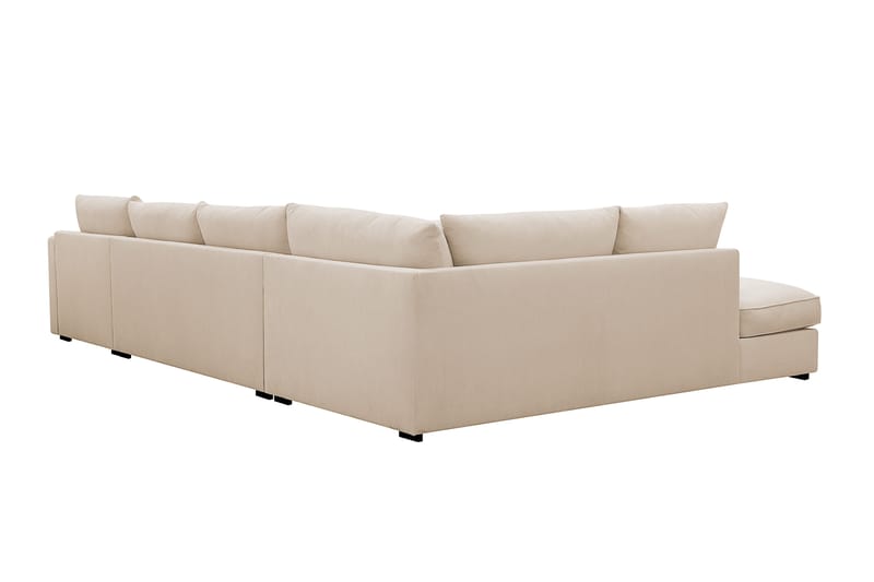 Rossita Lyx 5-sits Högervänd U-formad Extra djup Soffa med Divan och Schäslong i Manchester - Beige - Products - Möbler - Soffa - U-soffa