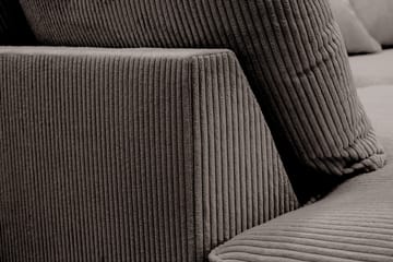 Rossita Lyx 5-sits Högervänd U-formad Extra djup Soffa med Divan och Schäslong i Manchester - Brun - Products - Möbler - Soffa - U-soffa
