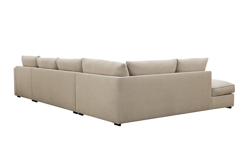 Rossita Lyx 5-sits Högervänd U-formad Extra djup Soffa med Divan och Schäslong i Manchester - Kräm - Products - Möbler - Soffa - U-soffa