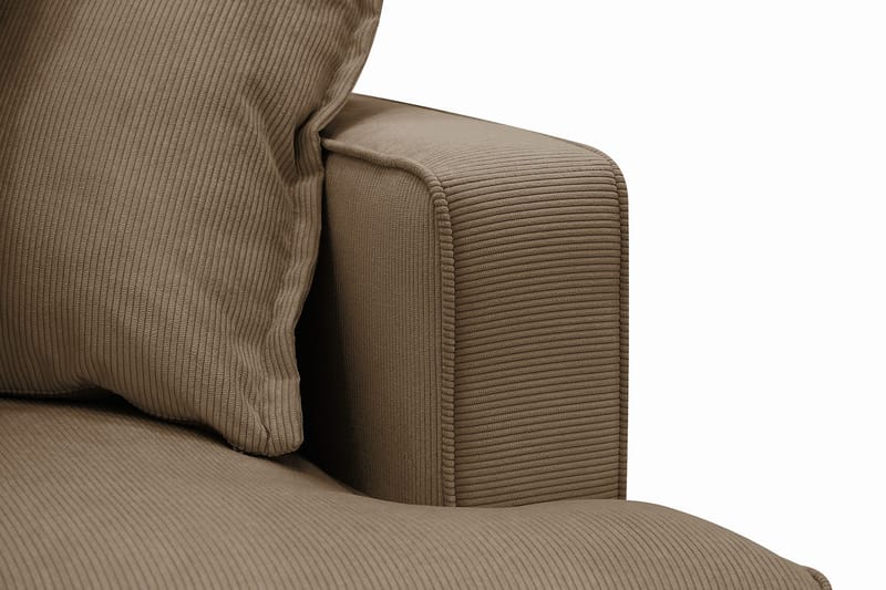 Rossita Lyx 5-sits Högervänd U-formad Extra djup Soffa med Divan och Schäslong i Manchester - Ljusbrun - Products - Möbler - Soffa - U-soffa