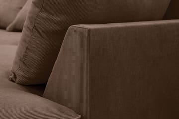 Rossita Lyx 5-sits Högervänd U-formad Extra djup Soffa med Divan och Schäslong i Manchester - Mörkbrun - Products - Möbler - Soffa - U-soffa