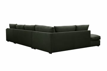Rossita Lyx 5-sits Högervänd U-formad Extra djup Soffa med Divan och Schäslong i Manchester - Mörkgrön - Products - Möbler - Soffa - U-soffa