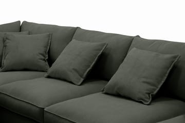 Rossita Lyx 5-sits Högervänd U-formad Extra djup Soffa med Divan och Schäslong i Manchester - Mörkgrön - Products - Möbler - Soffa - U-soffa