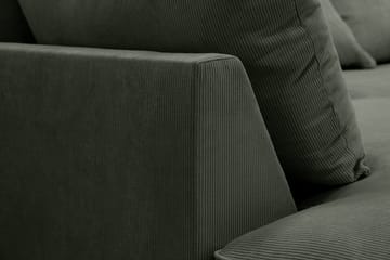 Rossita Lyx 5-sits Högervänd U-formad Extra djup Soffa med Divan och Schäslong i Manchester - Mörkgrön - Products - Möbler - Soffa - U-soffa