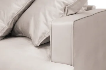 Rossita Lyx 5-sits Högervänd U-formad Extra djup Soffa med Divan och Schäslong i Sammet - Beige - Products - Möbler - Soffa - Sammetssoffa