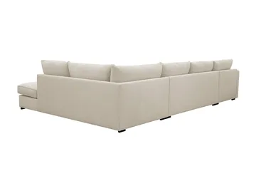 Rossita Lyx 5-sits Högervänd U-formad Extra djup Soffa med Divan och Schäslong i Tyg - Beige - Products - Möbler - Soffa - U-soffa