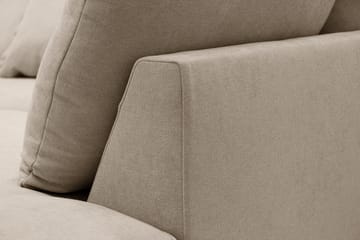 Rossita Lyx 5-sits Högervänd U-formad Extra djup Soffa med Divan och Schäslong i Tyg - Brun - Products - Möbler - Soffa - U-soffa