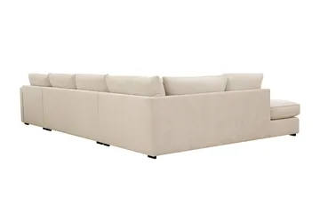 Rossita Lyx 5-sits Vänstervänd U-formad Extra djup Soffa med Divan och Schäslong i Chenille - Beige - Products - Möbler - Soffa - U-soffa
