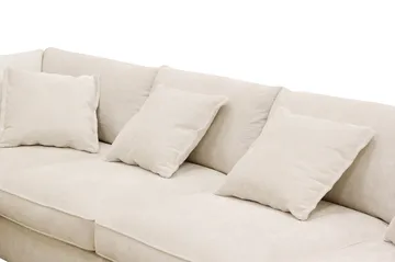 Rossita Lyx 5-sits Vänstervänd U-formad Extra djup Soffa med Divan och Schäslong i Chenille - Beige - Products - Möbler - Soffa - U-soffa