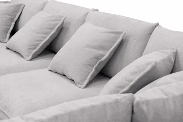 Rossita Lyx 5-sits Vänstervänd U-formad Extra djup Soffa med Divan och Schäslong i Chenille - Grå - Products - Möbler - Soffa - U-soffa