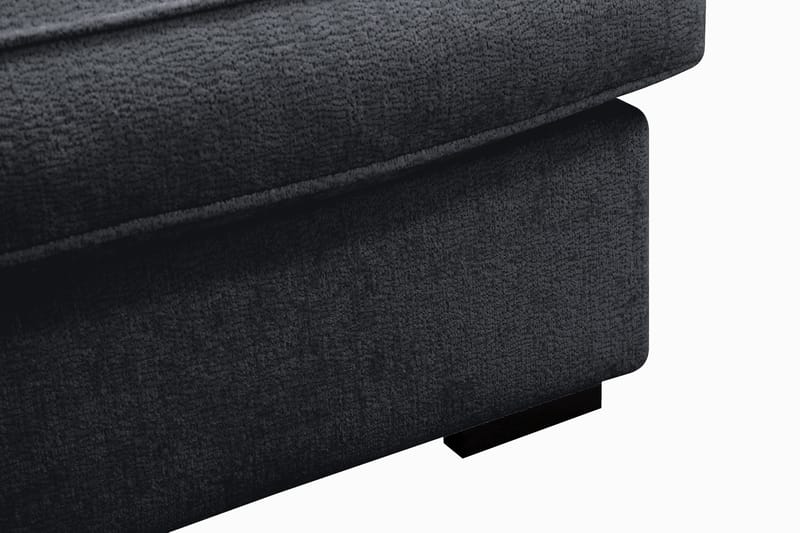 Rossita Lyx 5-sits Vänstervänd U-formad Extra djup Soffa med Divan och Schäslong i Chenille - Svart - Products - Möbler - Soffa - U-soffa