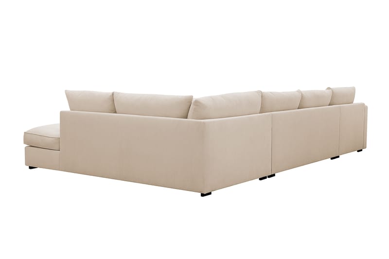 Rossita Lyx 5-sits Vänstervänd U-formad Extra djup Soffa med Divan och Schäslong i Manchester - Beige - Products - Möbler - Soffa - U-soffa