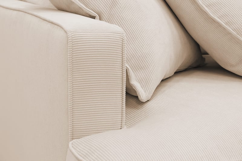 Rossita Lyx 5-sits Vänstervänd U-formad Extra djup Soffa med Divan och Schäslong i Manchester - Beige - Products - Möbler - Soffa - U-soffa