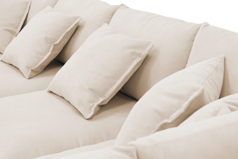 Rossita Lyx 5-sits Vänstervänd U-formad Extra djup Soffa med Divan och Schäslong i Manchester - Beige - Products - Möbler - Soffa - U-soffa