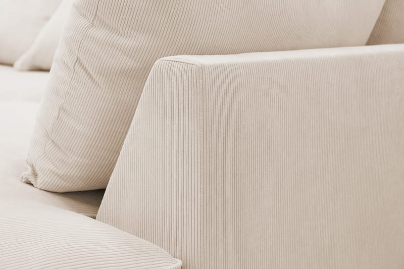 Rossita Lyx 5-sits Vänstervänd U-formad Extra djup Soffa med Divan och Schäslong i Manchester - Beige - Products - Möbler - Soffa - U-soffa