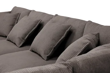 Rossita Lyx 5-sits Vänstervänd U-formad Extra djup Soffa med Divan och Schäslong i Manchester - Brun - Products - Möbler - Soffa - U-soffa