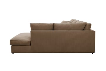 Rossita Lyx 5-sits Vänstervänd U-formad Extra djup Soffa med Divan och Schäslong i Manchester - Ljusbrun - Products - Möbler - Soffa - U-soffa
