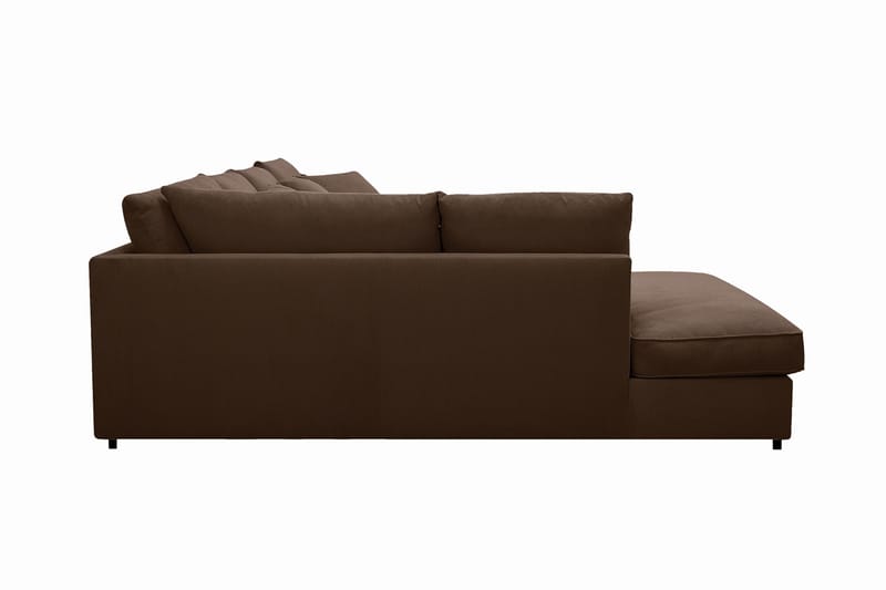 Rossita Lyx 5-sits Vänstervänd U-formad Extra djup Soffa med Divan och Schäslong i Manchester - Mörkbrun - Products - Möbler - Soffa - U-soffa