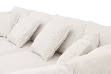 Rossita Lyx 5-sits Vänstervänd U-formad Extra djup Soffa med Divan och Schäslong i Manchester - Naturvit - Products - Möbler - Soffa - U-soffa
