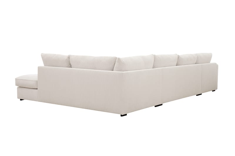 Rossita Lyx 5-sits Vänstervänd U-formad Extra djup Soffa med Divan och Schäslong i Manchester - Naturvit - Products - Möbler - Soffa - U-soffa