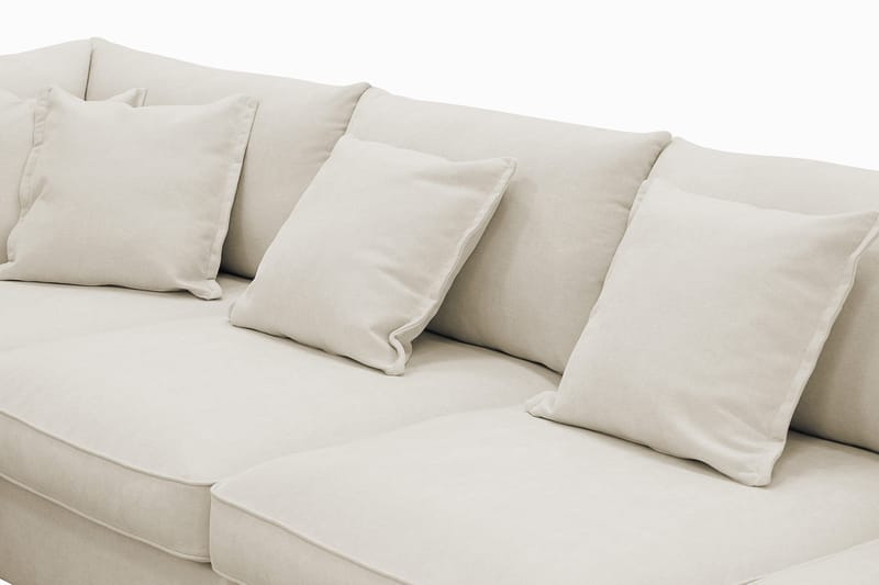 Rossita Lyx 5-sits Vänstervänd U-formad Extra djup Soffa med Divan och Schäslong i Tyg - Beige - Products - Möbler - Soffa - U-soffa