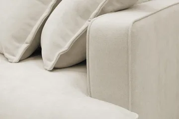 Rossita Lyx 5-sits Vänstervänd U-formad Extra djup Soffa med Divan och Schäslong i Tyg - Beige - Products - Möbler - Soffa - U-soffa