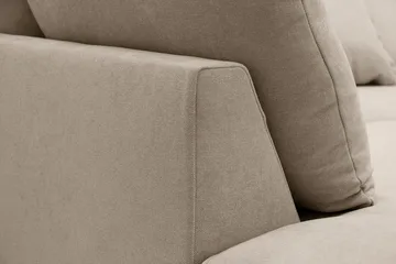 Rossita Lyx 5-sits Vänstervänd U-formad Extra djup Soffa med Divan och Schäslong i Tyg - Brun - Products - Möbler - Soffa - U-soffa