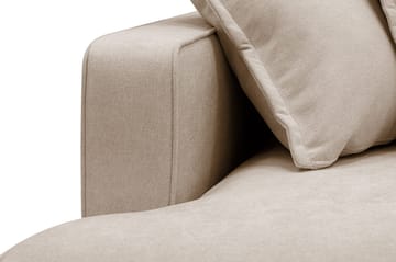 Rossita Lyx 5-sits Vänstervänd U-formad Extra djup Soffa med Divan och Schäslong i Tyg - Ljusbrun - Products - Möbler - Soffa - U-soffa