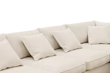 Rossita Lyx 6-sits Högervänd U-formad Extra djup Soffa med Divan och Schäslong i Chenille - Beige - Products - Möbler - Soffa - U-soffa