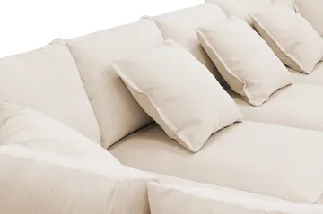 Rossita Lyx 6-sits Högervänd U-formad Extra djup Soffa med Divan och Schäslong i Manchester - Beige - Products - Möbler - Soffa - U-soffa