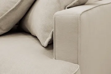 Rossita Lyx 6-sits Högervänd U-formad Extra djup Soffa med Divan och Schäslong i Manchester - Kräm - Products - Möbler - Soffa - U-soffa