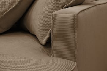 Rossita Lyx 6-sits H ögervänd U-formad Extra djup Soffa med Divan och Schäslong i Manchester - Ljusbrun - Products - Möbler - Soffa - U-soffa