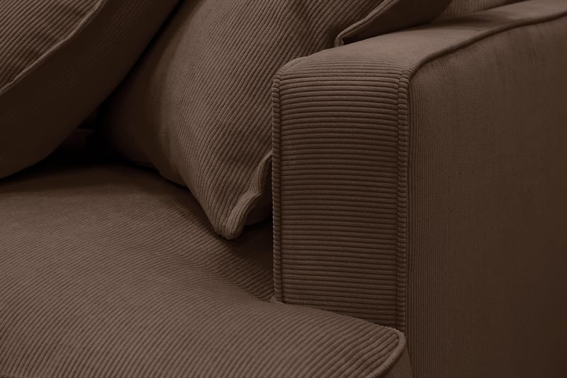 Rossita Lyx 6-sits Högervänd U-formad Extra djup Soffa med Divan och Schäslong i Manchester - Mörkbrun - Products - Möbler - Soffa - U-soffa