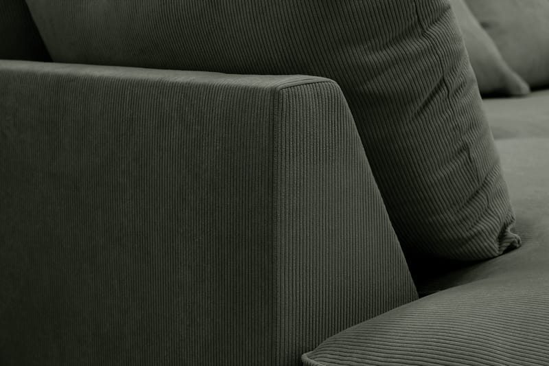 Rossita Lyx 6-sits Högervänd U-formad Extra djup Soffa med Divan och Schäslong i Manchester - Mörkgrön - Products - Möbler - Soffa - U-soffa