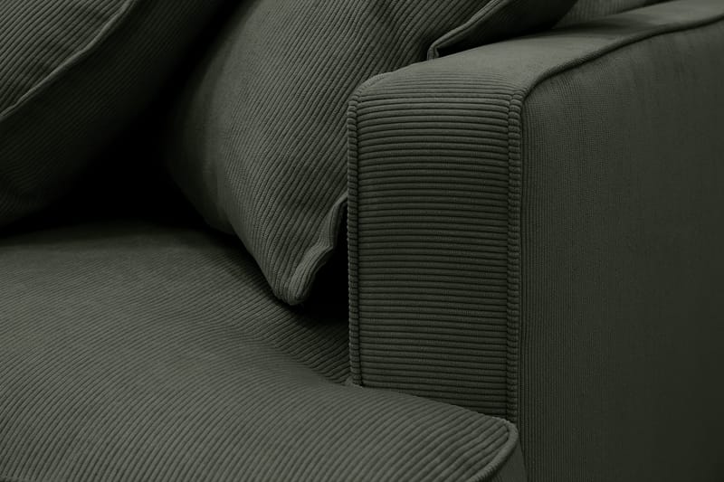 Rossita Lyx 6-sits Högervänd U-formad Extra djup Soffa med Divan och Schäslong i Manchester - Mörkgrön - Products - Möbler - Soffa - U-soffa