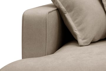 Rossita Lyx 6-sits Högervänd U-formad Extra djup Soffa med Divan och Schäslong i Tyg - Brun - Products - Möbler - Soffa - U-soffa