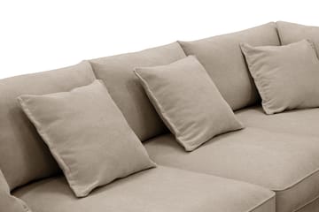 Rossita Lyx 6-sits Högervänd U-formad Extra djup Soffa med Divan och Schäslong i Tyg - Brun - Products - Möbler - Soffa - U-soffa