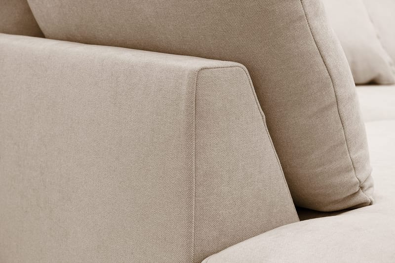 Rossita Lyx 6-sits Högervänd U-formad Extra djup Soffa med Divan och Schäslong i Tyg - Ljusbrun - Products - Möbler - Soffa - U-soffa