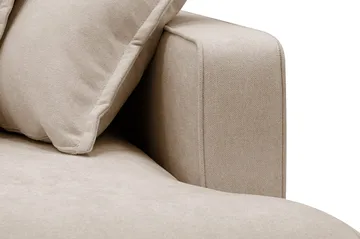 Rossita Lyx 6-sits Högervänd U-formad Extra djup Soffa med Divan och Schäslong i Tyg - Ljusbrun - Products - Möbler - Soffa - U-soffa