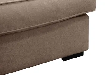 Rossita Lyx 6-sits Högervänd U-formad Extra djup Soffa med Divan och Schäslong i Tyg - Mörkbrun - Products - Möbler - Soffa - U-soffa