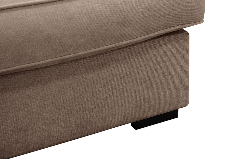 Rossita Lyx 6-sits Högervänd U-formad Extra djup Soffa med Divan och Schäslong i Tyg - Mörkbrun - Products - Möbler - Soffa - U-soffa