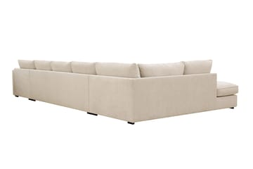 Rossita Lyx 6-sits Vänstervänd U-formad Extra djup Soffa med Divan och Schäslong i Chenille - Beige - Products - Möbler - Soffa - U-soffa