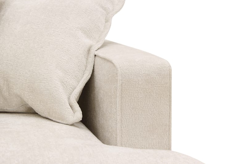 Rossita Lyx 6-sits Vänstervänd U-formad Extra djup Soffa med Divan och Schäslong i Chenille - Beige - Products - Möbler - Soffa - U-soffa
