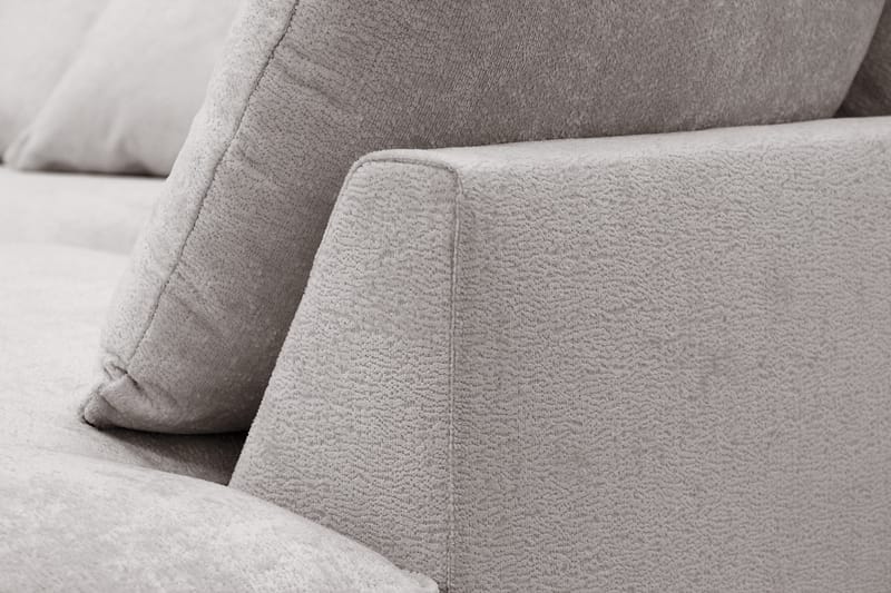 Rossita Lyx 6-sits Vänstervänd U-formad Extra djup Soffa med Divan och Schäslong i Chenille - Grå/Brun - Products - Möbler - Soffa - U-soffa