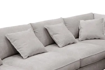 Rossita Lyx 6-sits Vänstervänd U-formad Extra djup Soffa med Divan och Schäslong i Chenille - Grå/Brun - Products - Möbler - Soffa - U-soffa